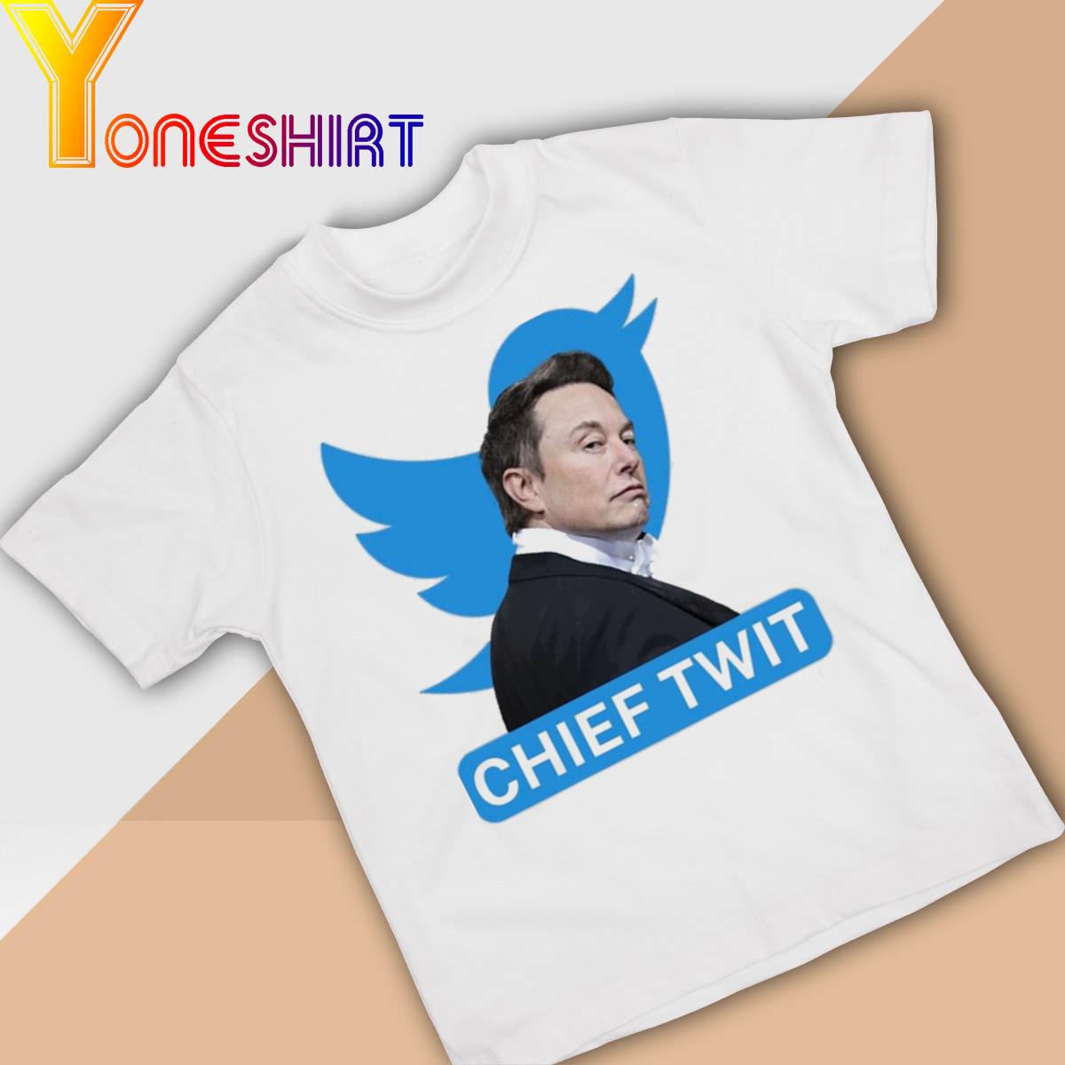 Portrait Of Elon Musk Chief Twit Twitter shirt