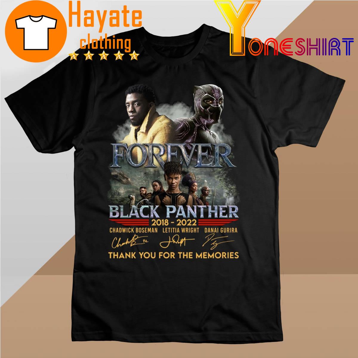Forever Black Panther 2018-2022 thank You for the memories issangrues shirt