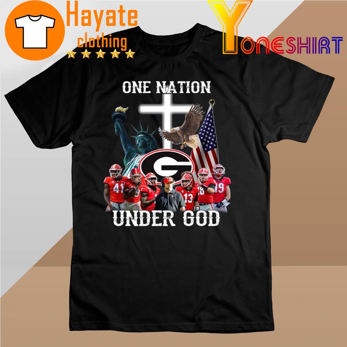 Georgia Bulldogs One Nation Under God 2022 shirt