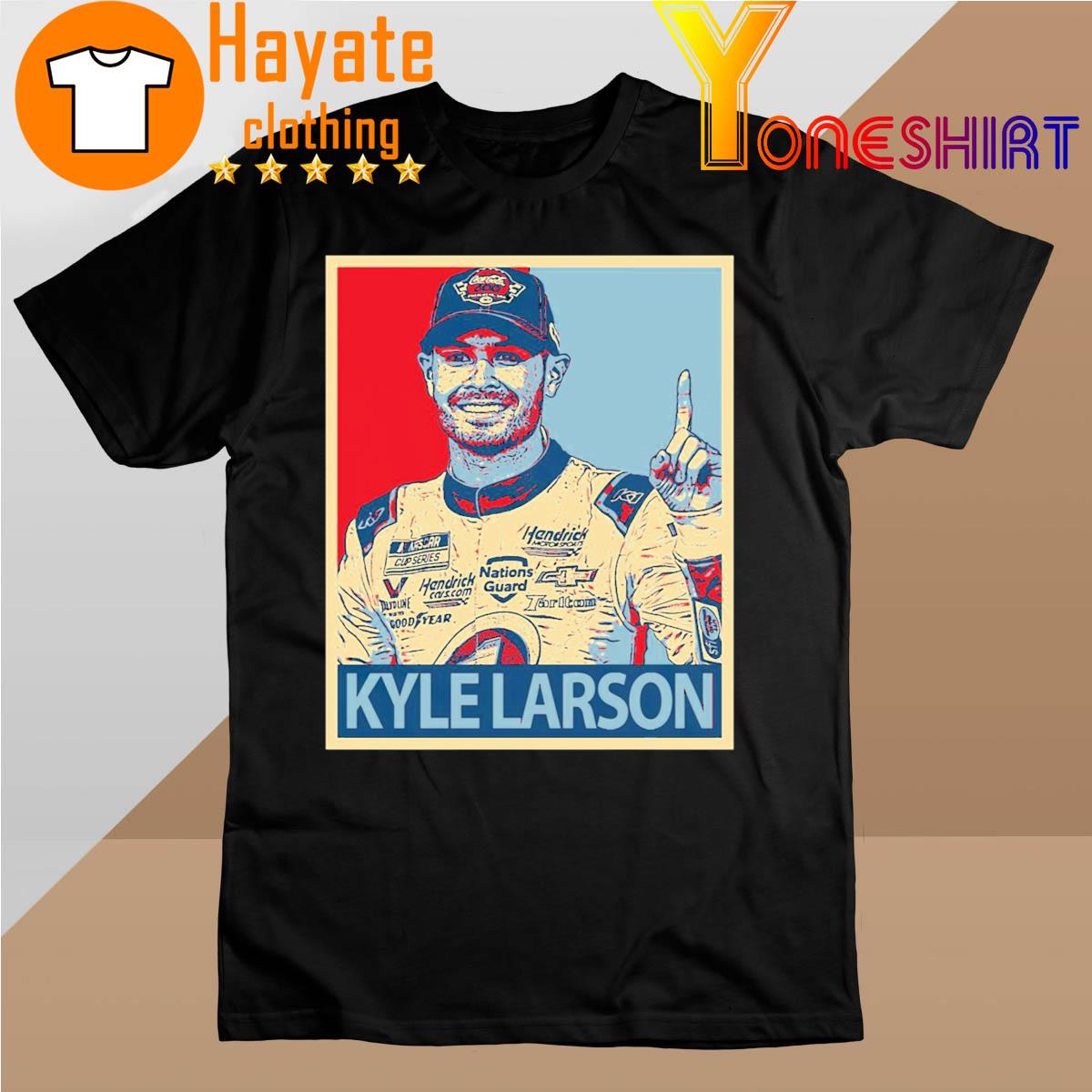 Graphic Portrait Kyle Larson Nascar T-Shirt