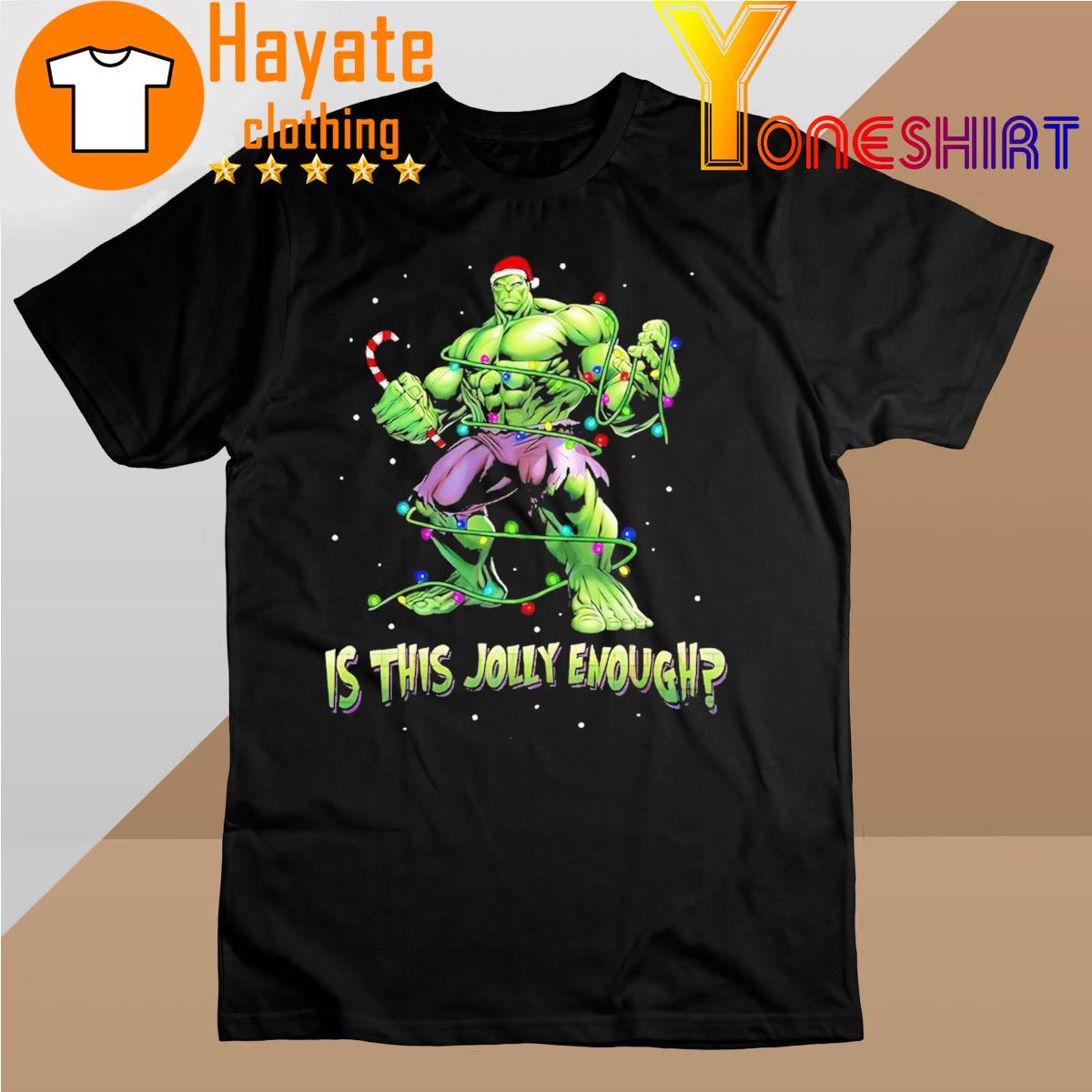Hulk Marvel Christmas Lights Is This Jolly Enough 2022 shirt