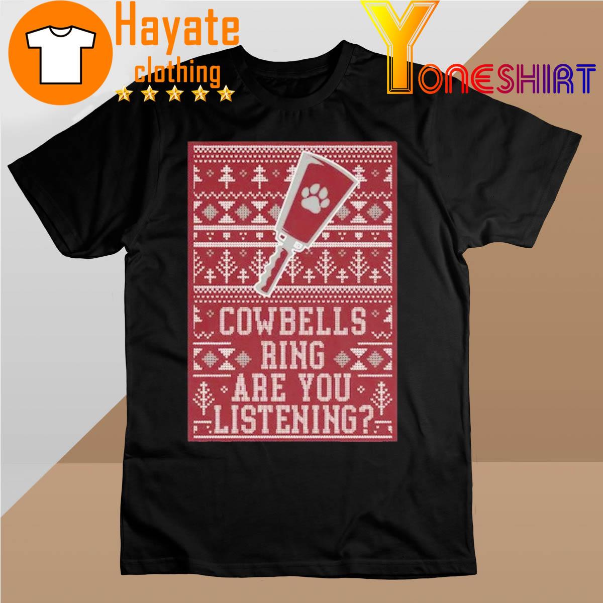 Mississippi State Bulldogs Cowbells Ring are You Listening shirt