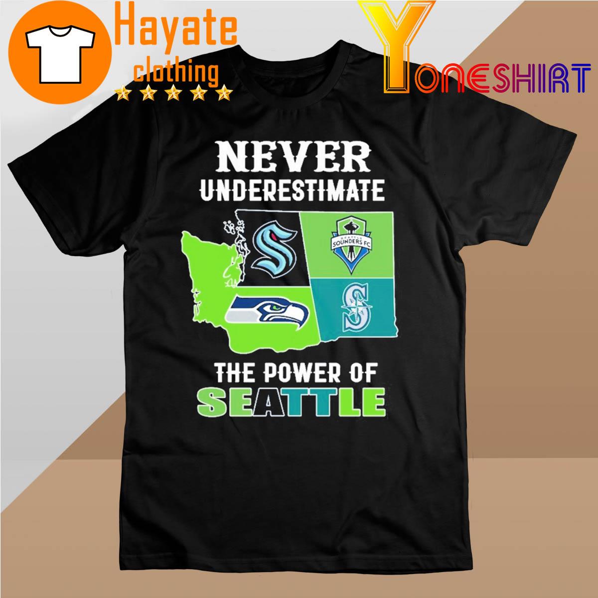 Never underestimate the Power of Seattle Seahawks 2022 shirt
