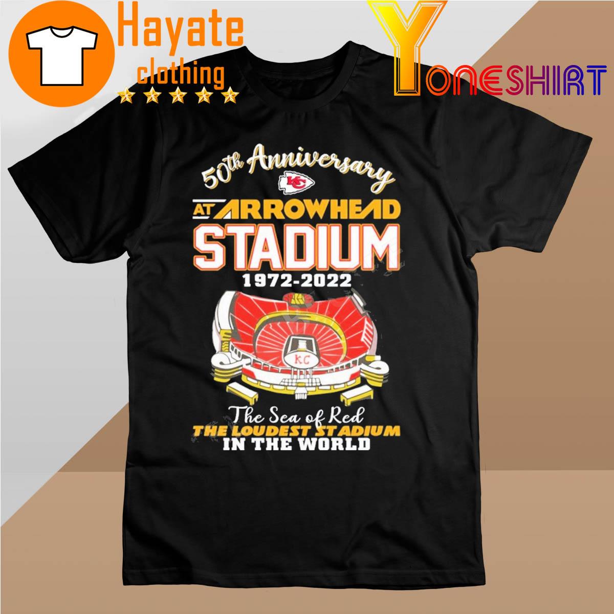 Official Kansas City Chiefs 50th Anniversary At Arrowhead Stadium 1972-2022 shirt