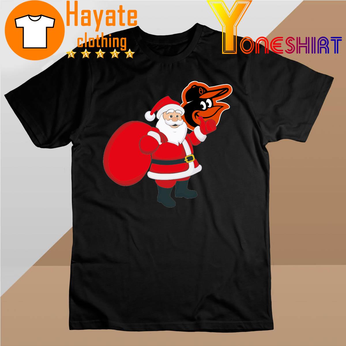 Santa Claus Baltimore Orioles MLB Christmas 2022 shirt
