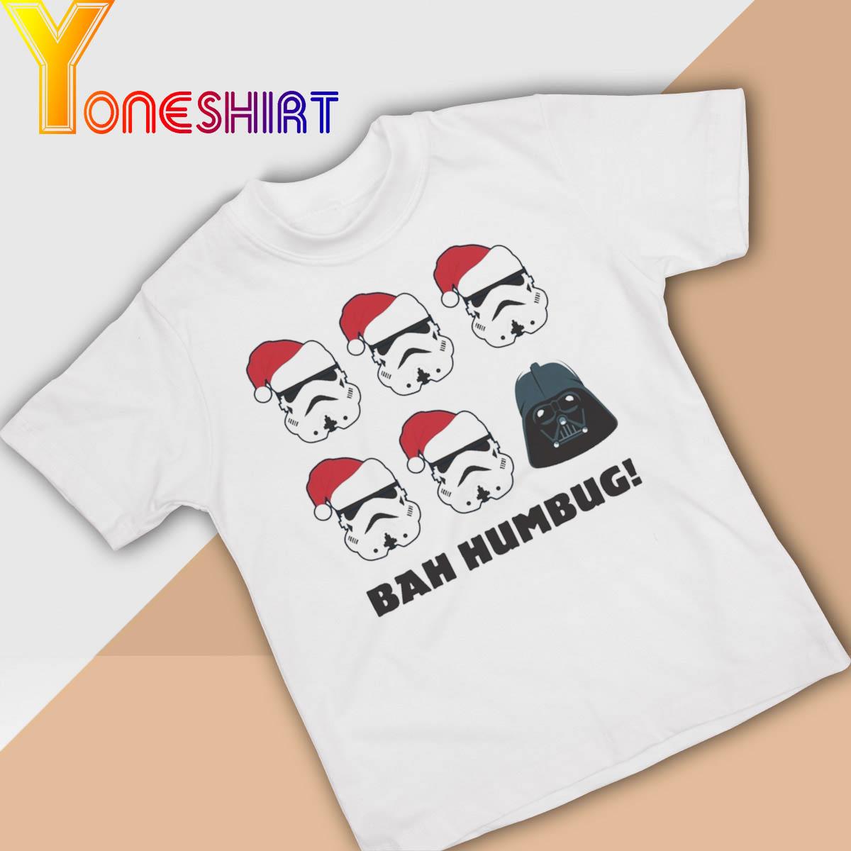 Santa Darth Vader Stormtrooper Bah Humbug Holiday Christmas 2022 shirt