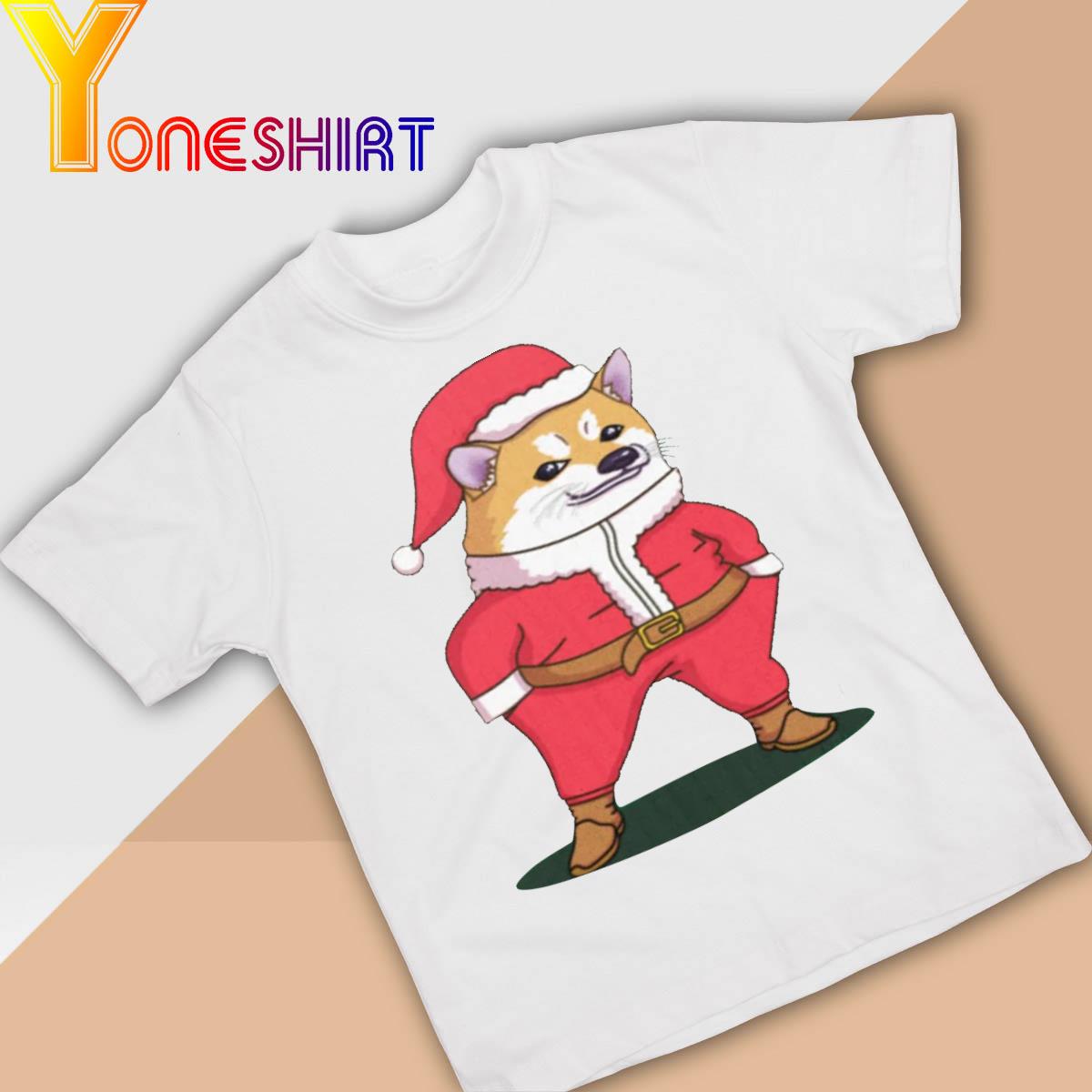 Shiba Inu Nafo Santa Fella Christmas Shirt