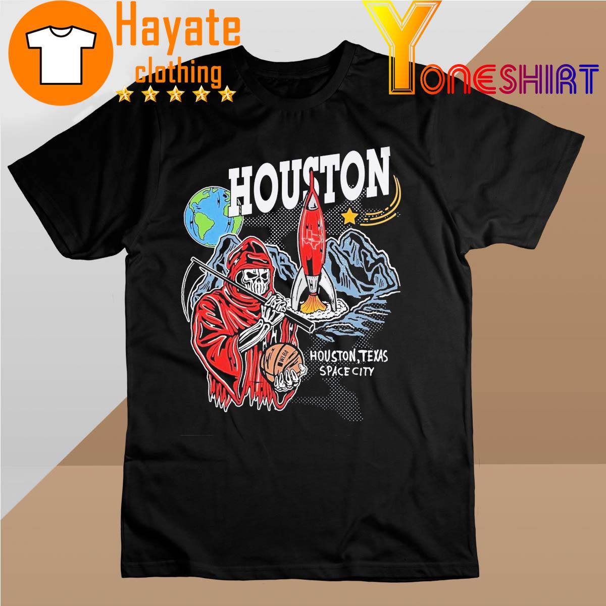 Skeleton Houston Texas space City 2022 shirt