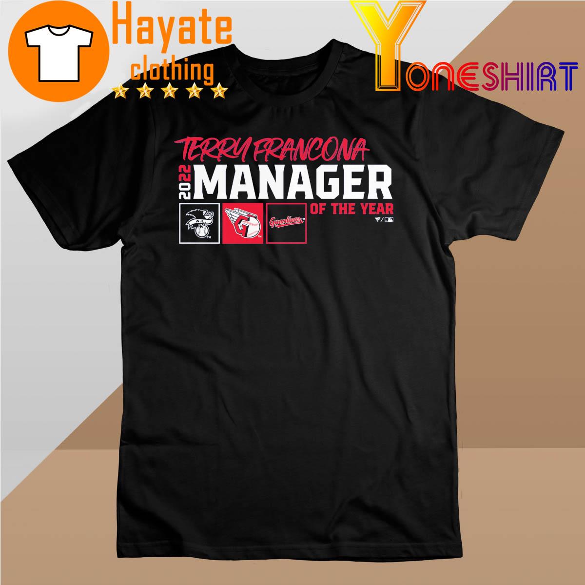 Terry Francona Cleveland Guardians 2022 Manager of the Year shirt
