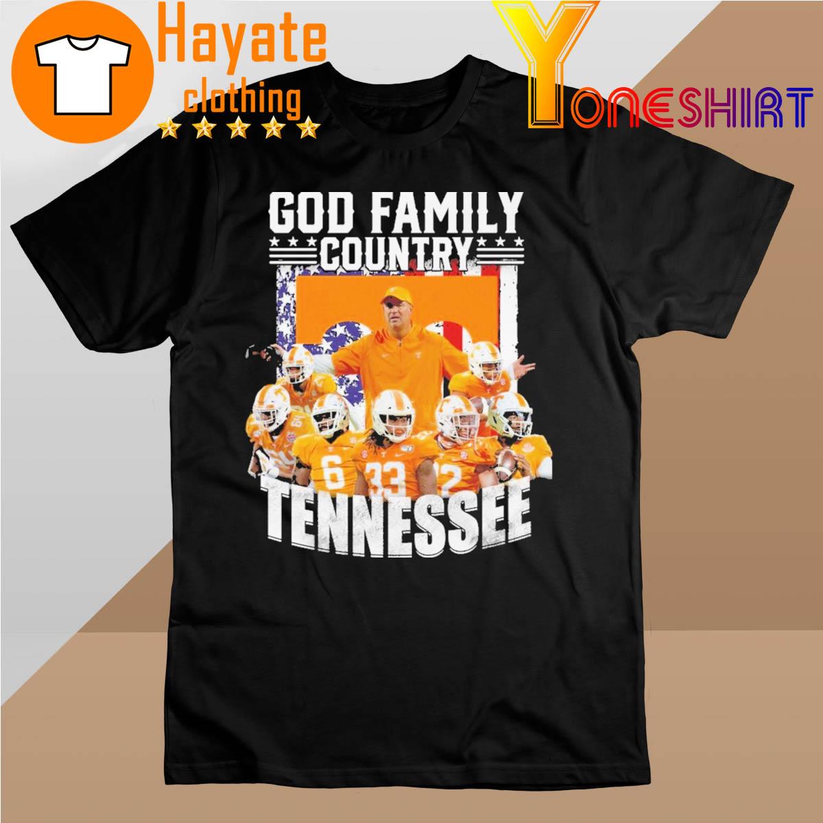 Top Tennessee Volunteers God family Country Tennessee 2022 shirt