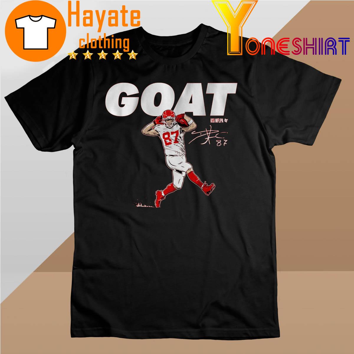 Travis Kelce Goat signature shirt