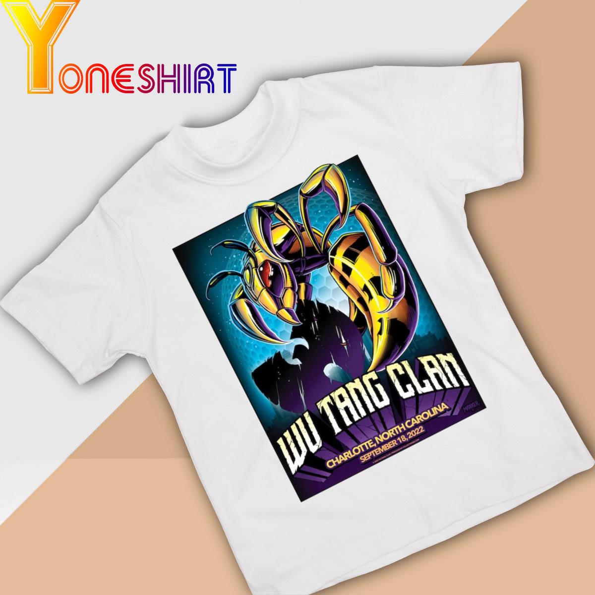 Wu Tang Clan Charlotte September 18 2022 Shirt