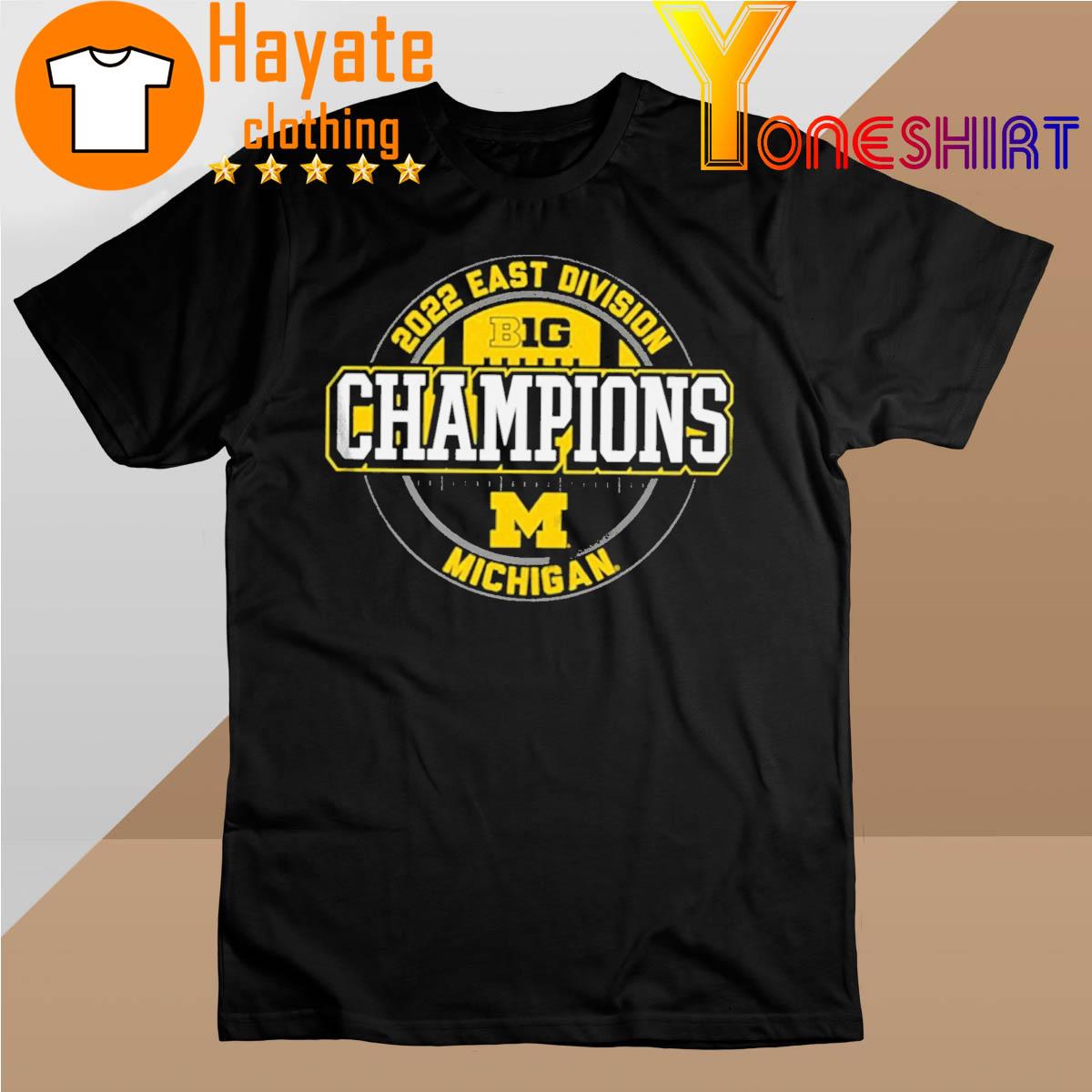 2022 East Division Big Champions Michigan Wolverines T-shirt