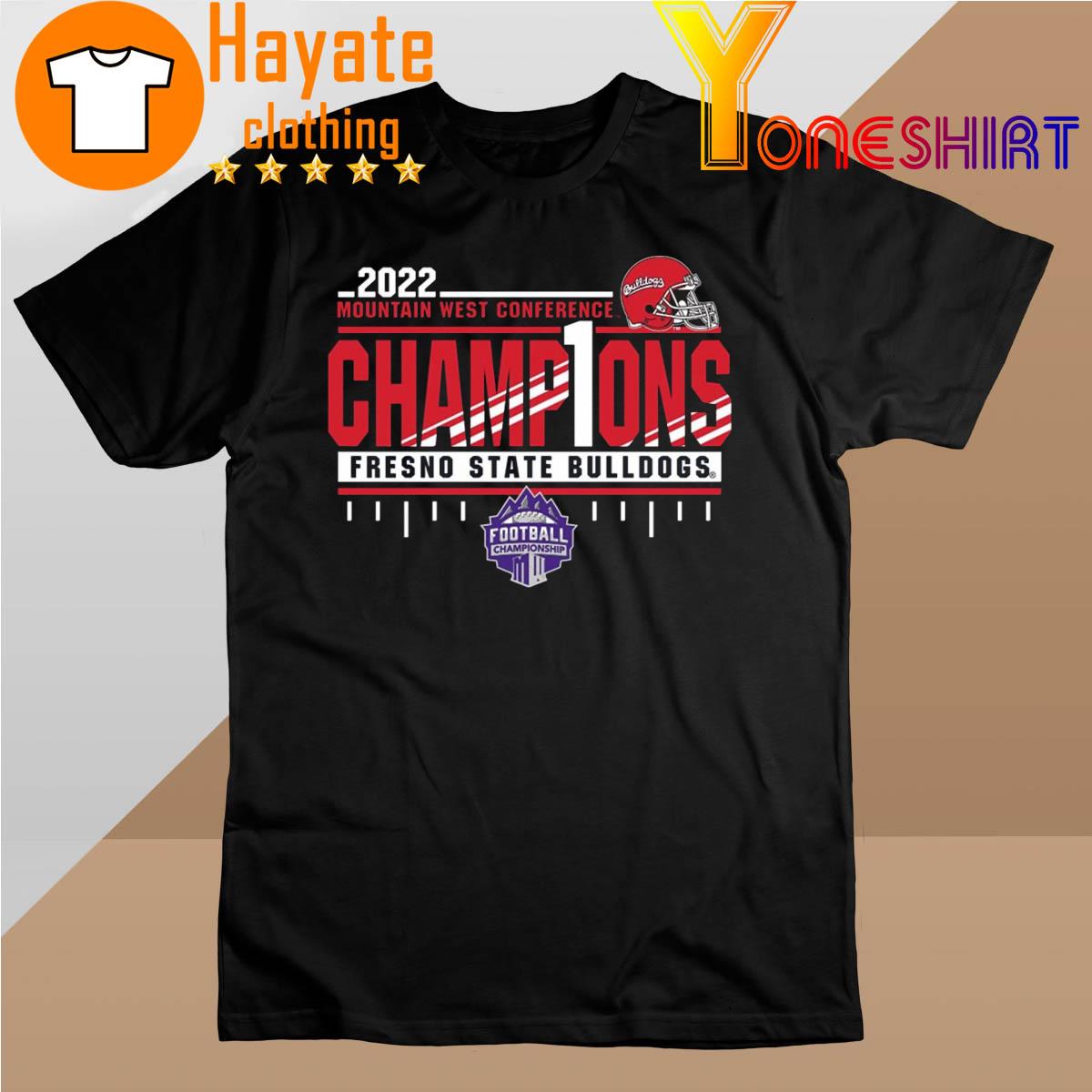 2022 Mountain west conference Champions Fresno State Bulldogs shirt