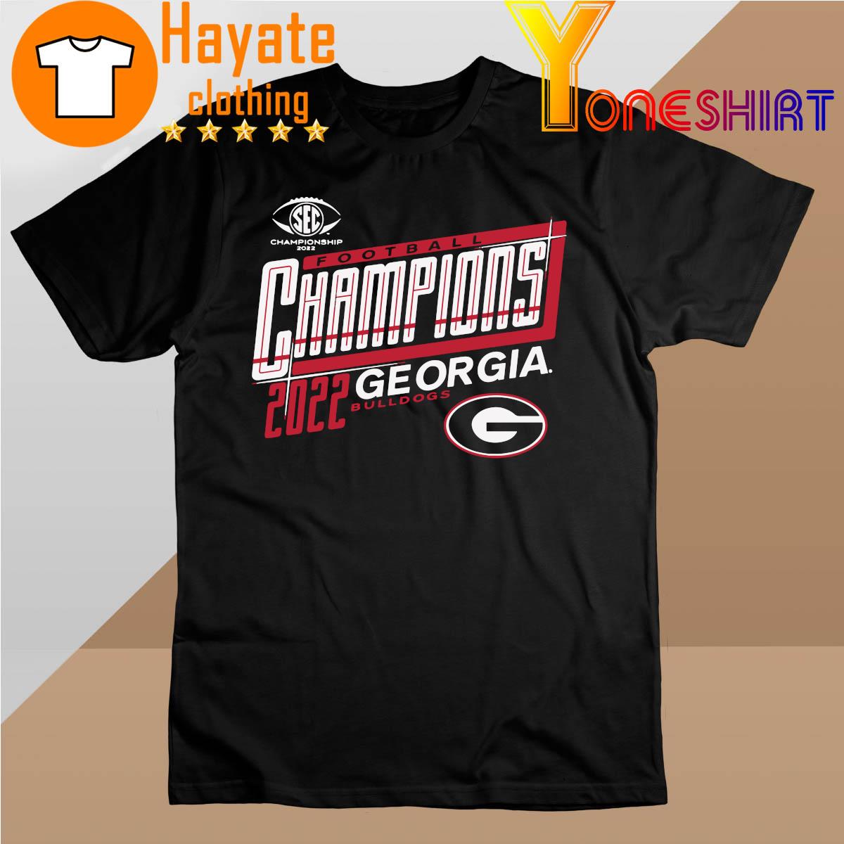 2022 SEC Conference Georgia Bulldogs Champions Shirt