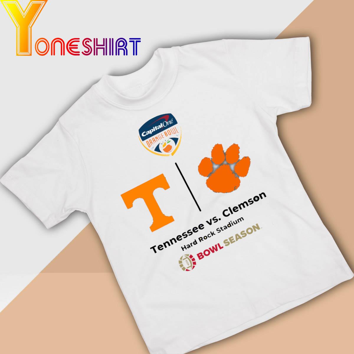 Capital One Orange Bowl Tennessee vs Clemson Hard Rock Stadium shirt