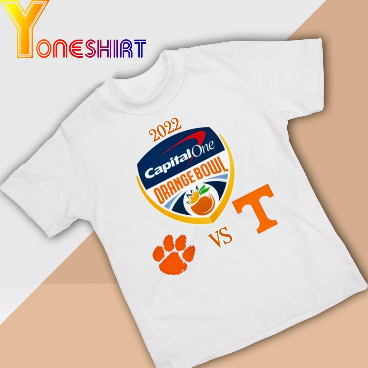 Clemson Tigers vs Tennessee Volunteers Capital One Orange Bowl 2022 shirt