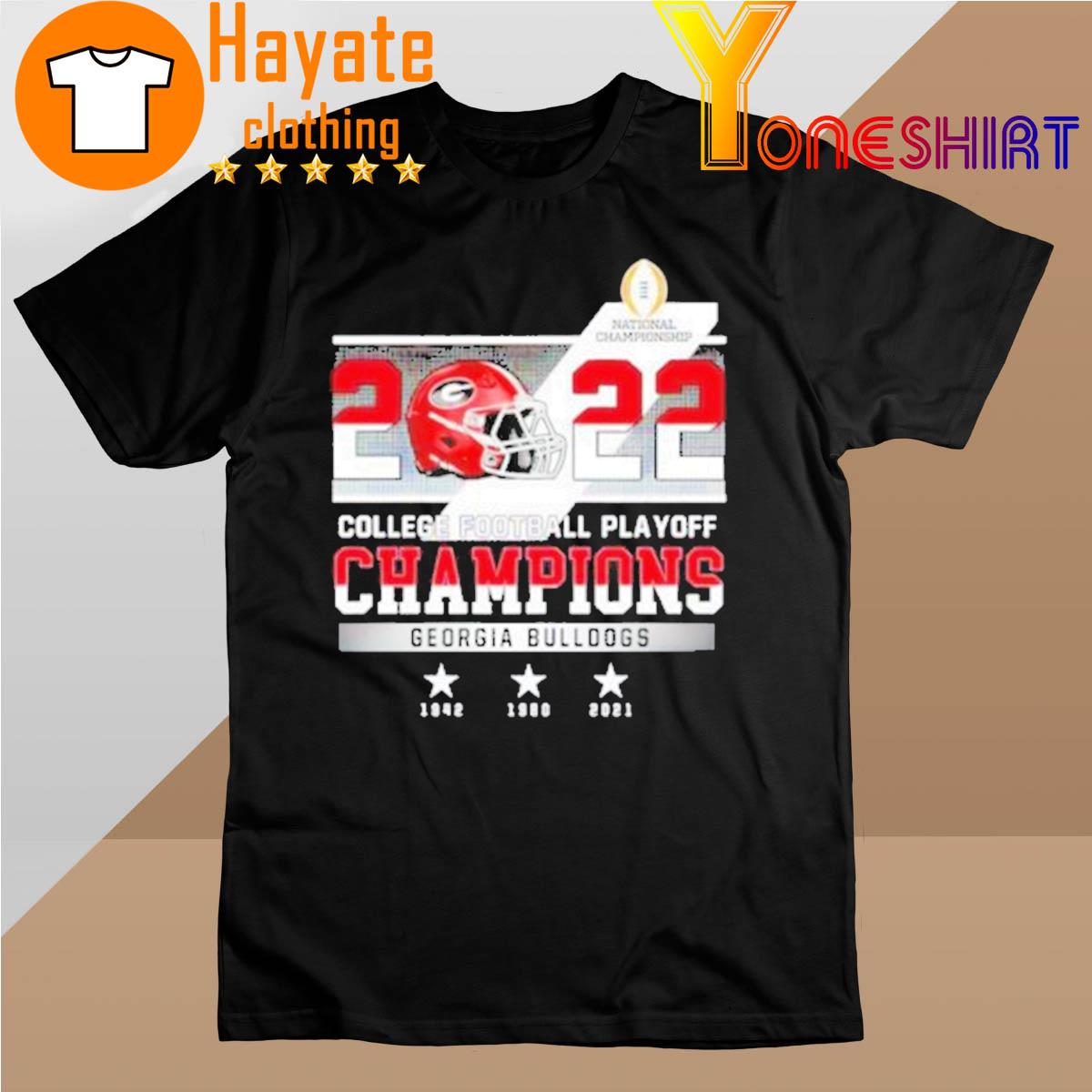 Official Georgia Bulldogs National Championship 2022 College Football Playoff Champions shirt