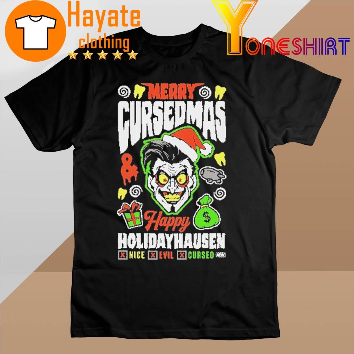 Official Meey Cursed Mas Happy Holiday Hausen 2022 shirt