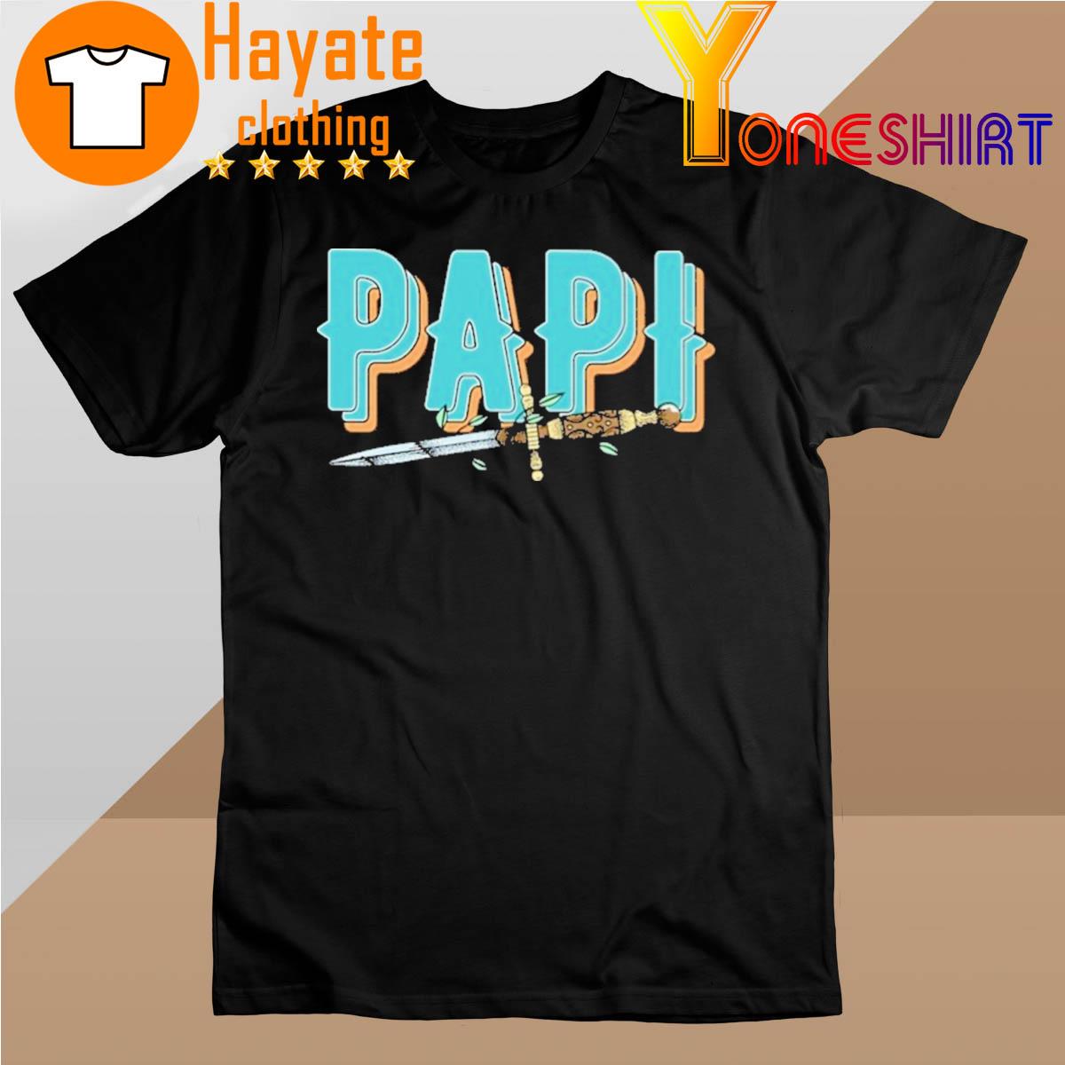 Official The Papi Teal Knife Shirt