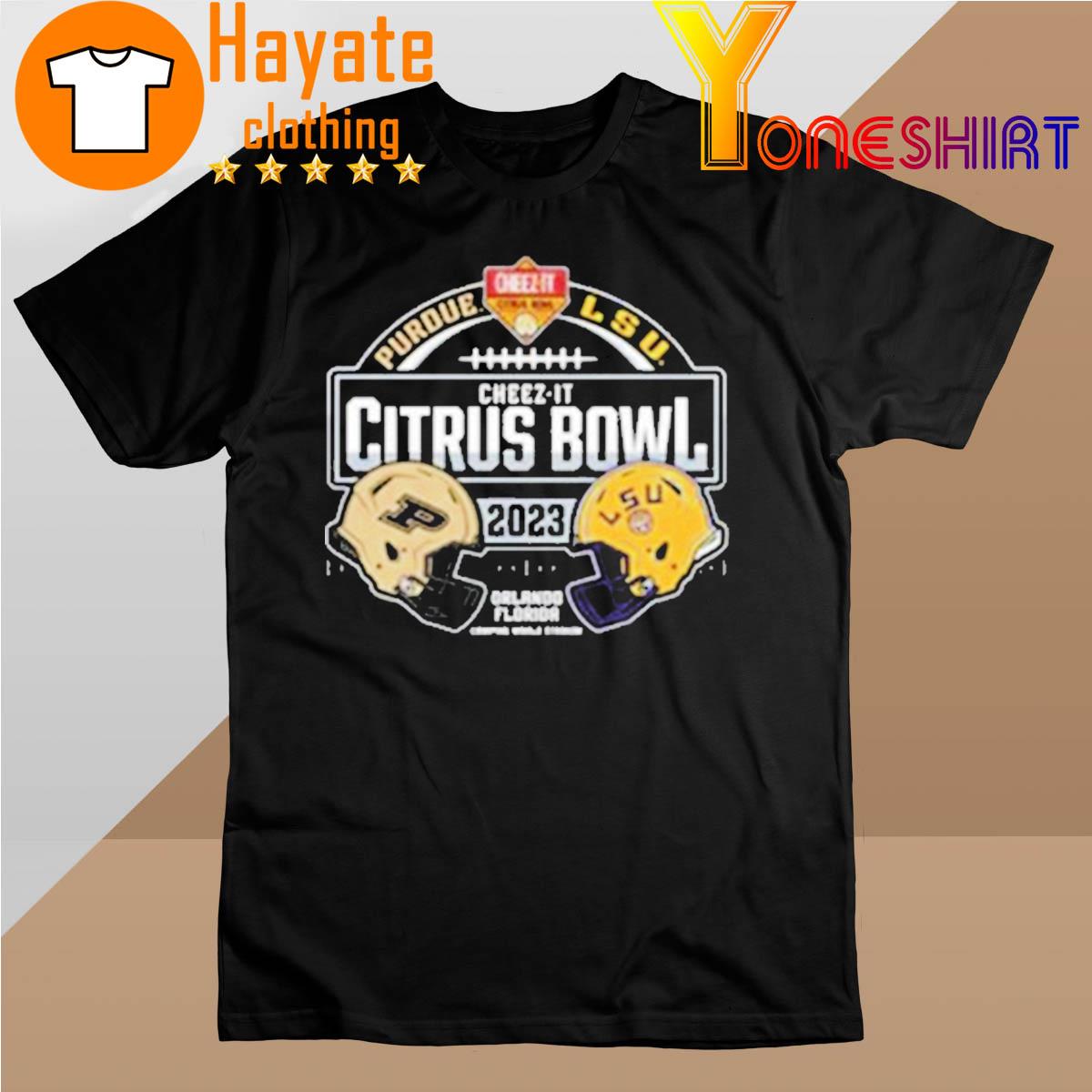 Purdue Vs Lsu 2023 Citrus Bowl Head To Head Shirt
