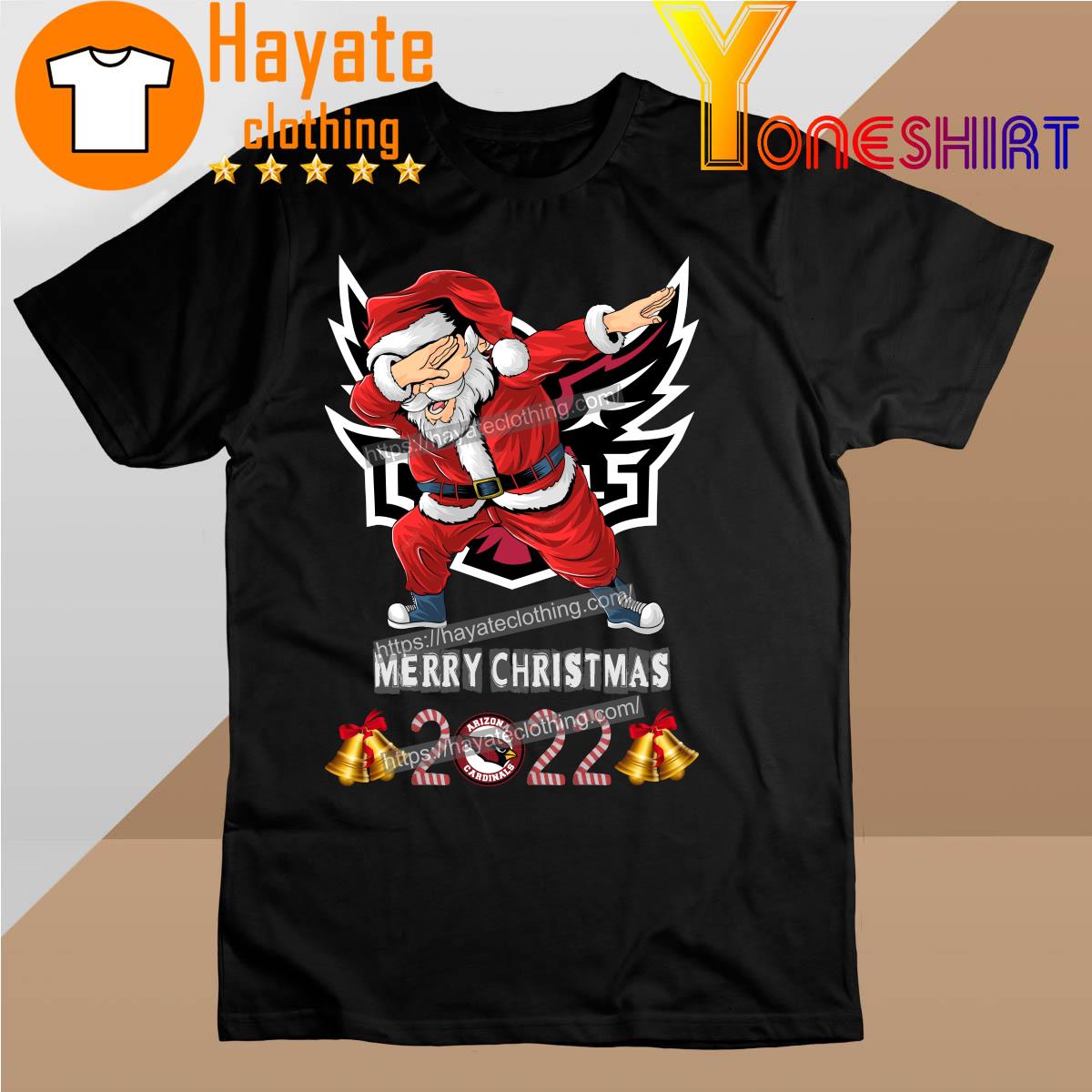 Santa Hat Dabbing Arizona Cardinals Merry Christmas 2022 shirt
