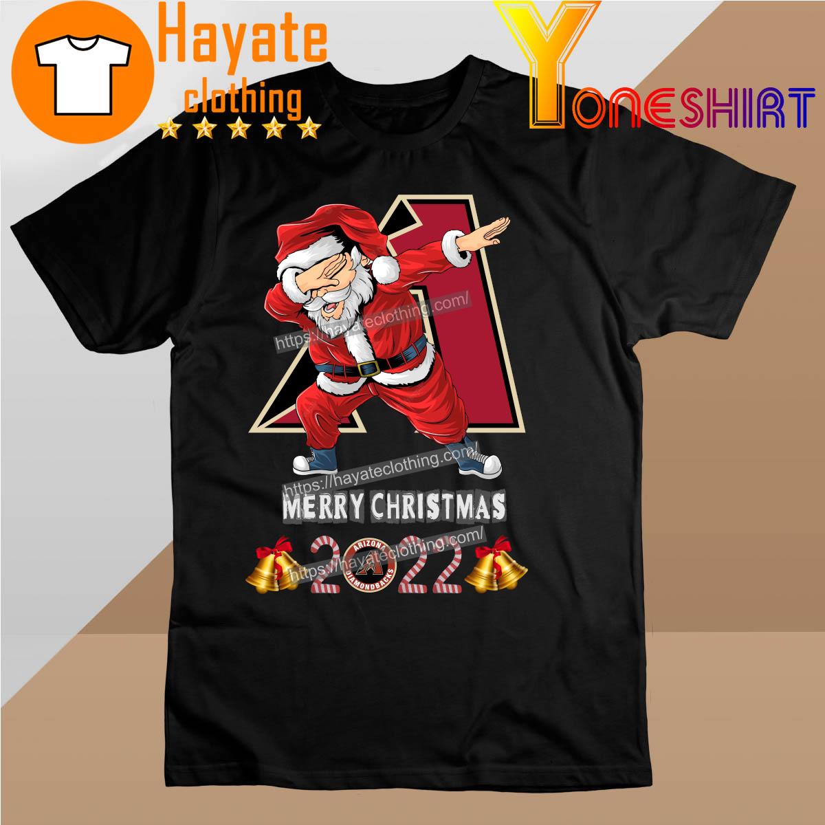 Santa Hat Dabbing Arizona Diamondbacks Merry Christmas 2022 shirt