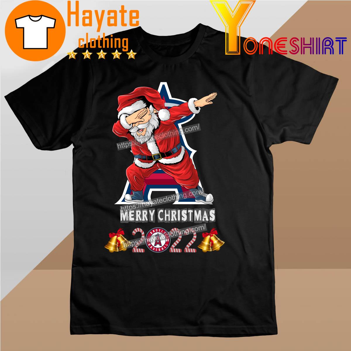 Santa Hat Dabbing Los Angeles Angels Merry Christmas 2022 shirt