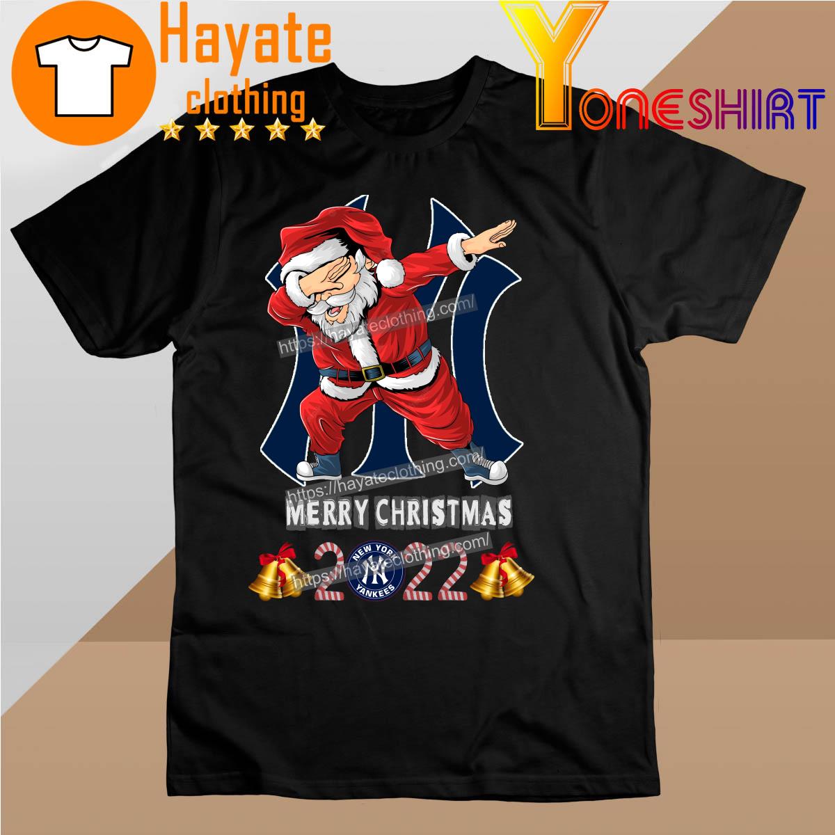 Santa Hat Dabbing New York Yankees Merry Christmas 2022 shirt