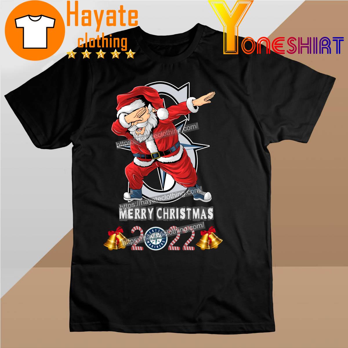 Santa Hat Dabbing Seattle Mariners Merry Christmas 2022 shirt
