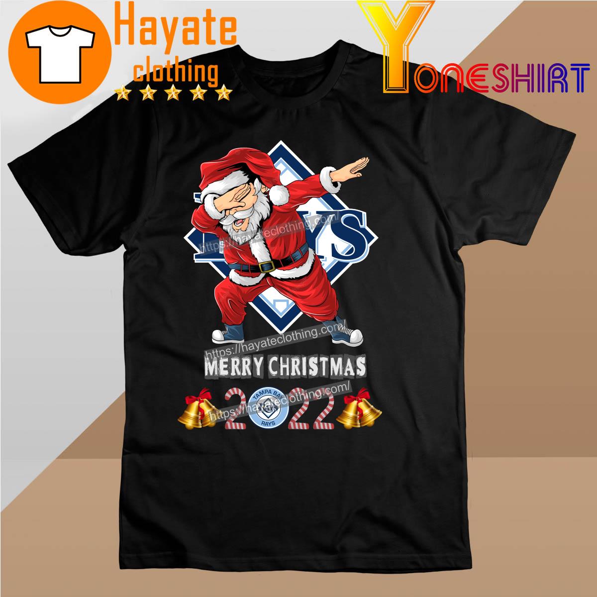 Santa Hat Dabbing Tampa Bay Rays Merry Christmas 2022 shirt