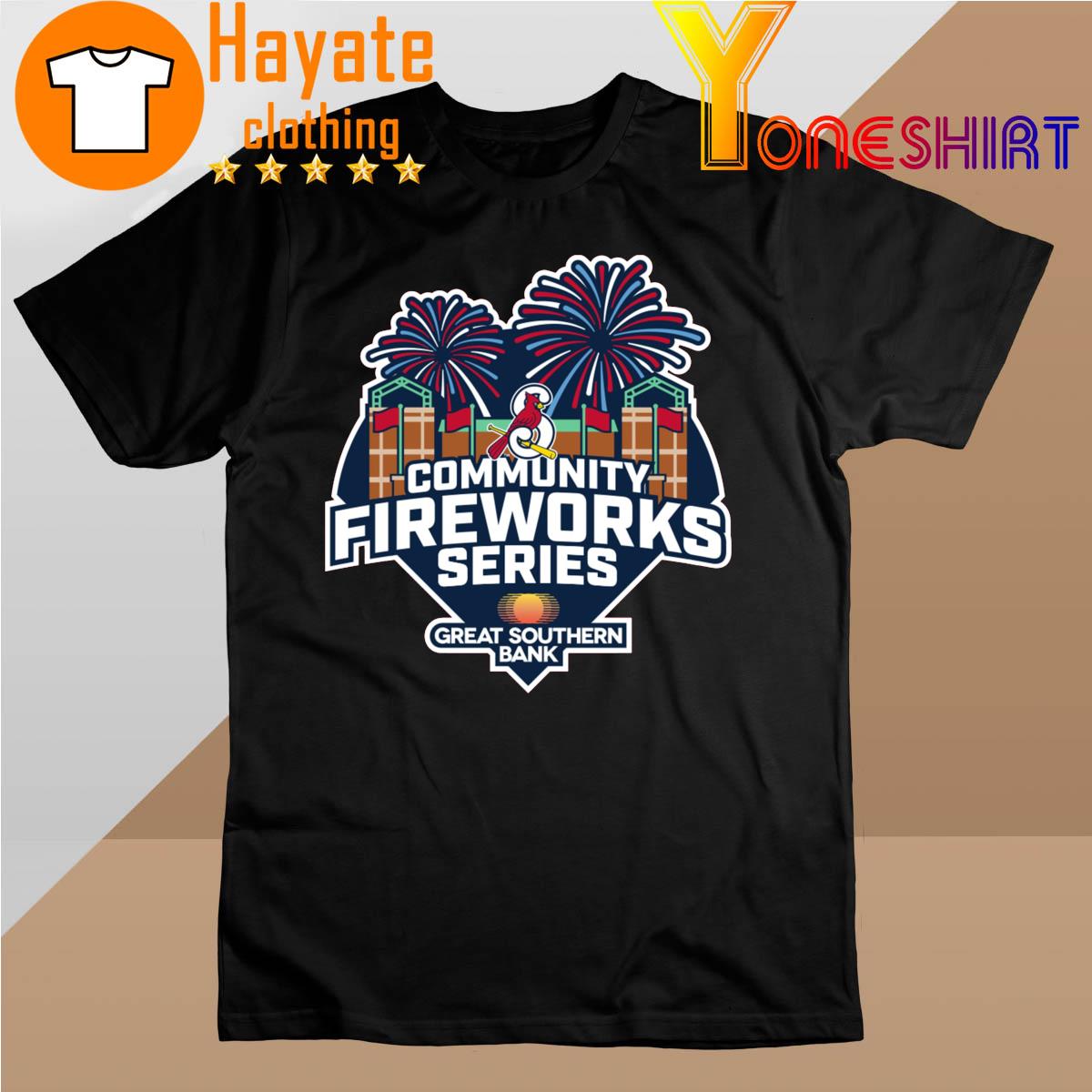 St Louis Cardinals Community Fireworks Series Great Southern Bank shirt