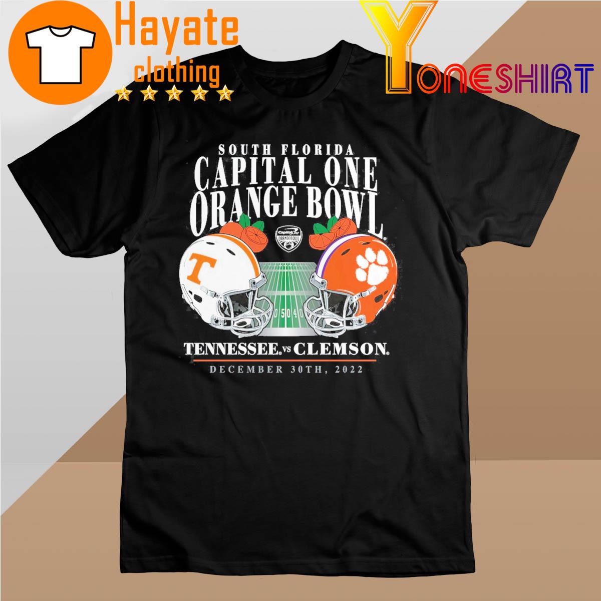 Tennessee Volunteers vs Clemson Tigers South Florida Capital One Orange Bowl 2022 shirt