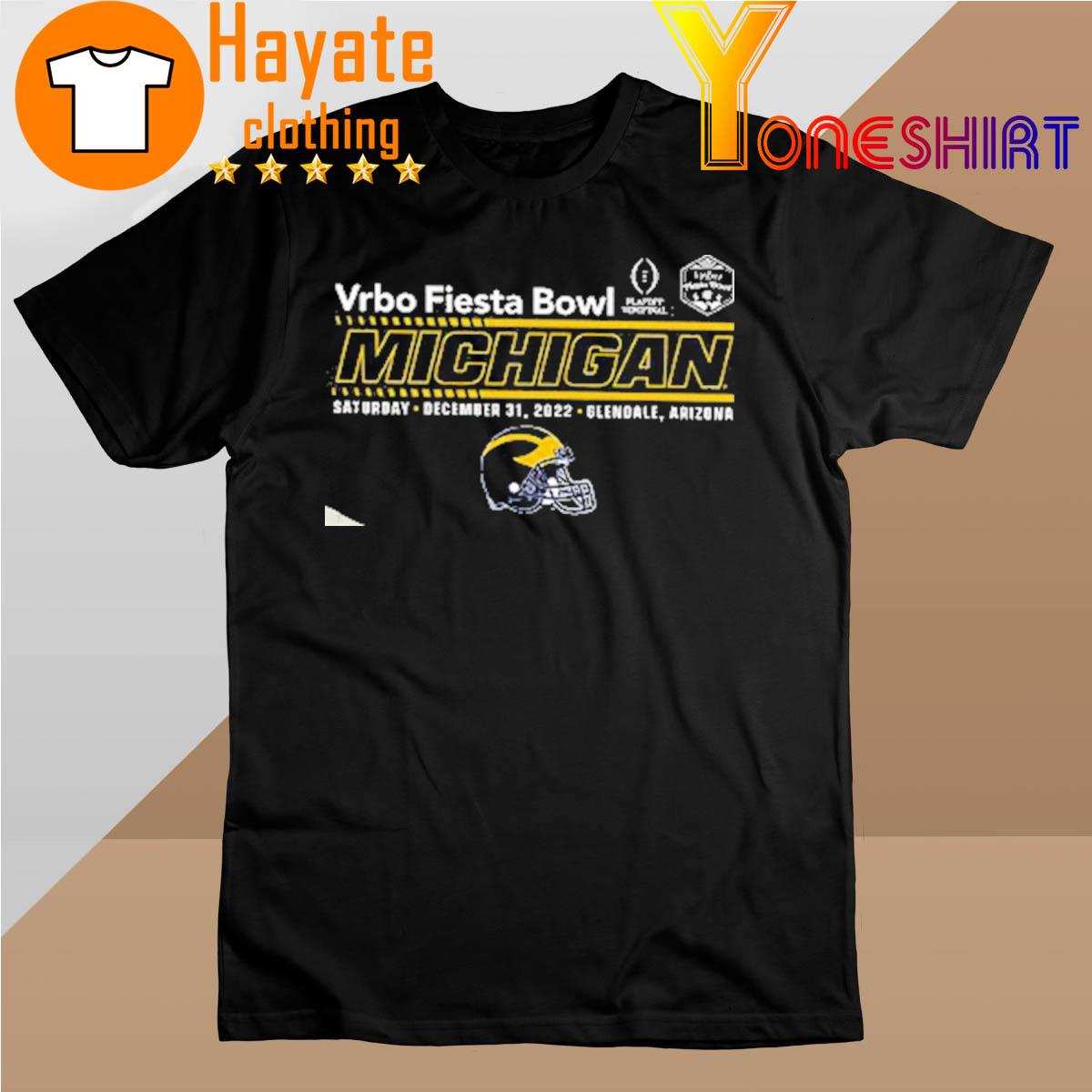Vrbo Fiesta Bowl Michigan Wolverines 2022 shirt
