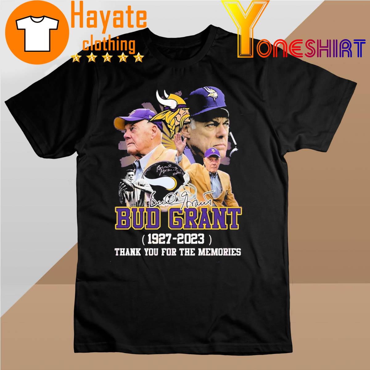 Bud Grant 1927 – 2023 Thank You For The Memories Signature Unisex T-Shirt