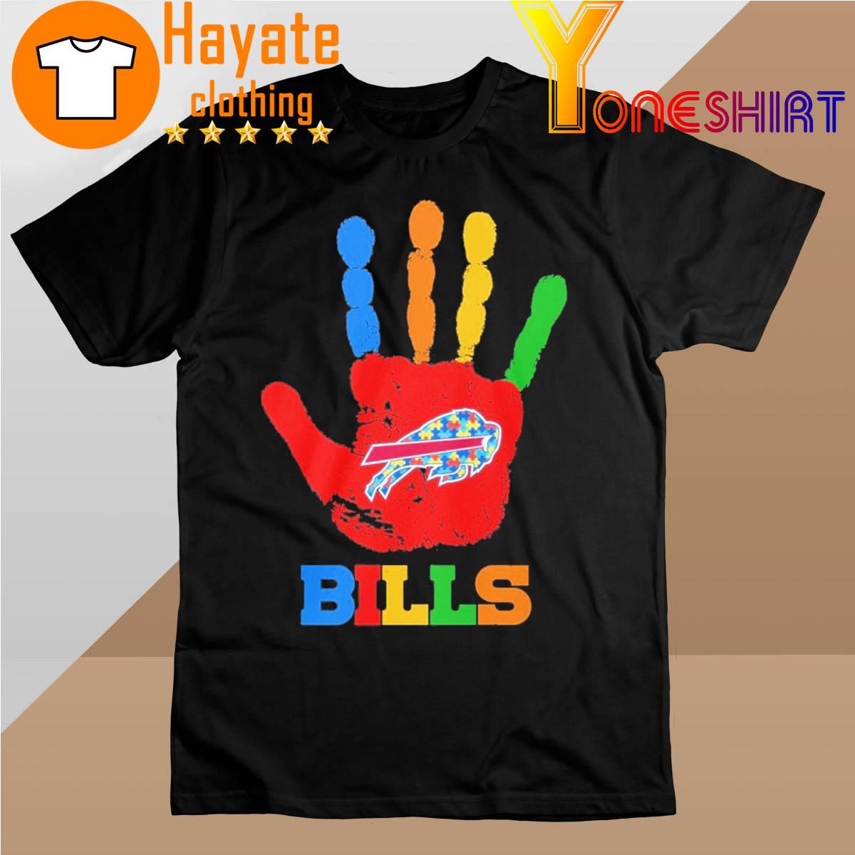 Buffalo Bills hand autism 2023 shirt