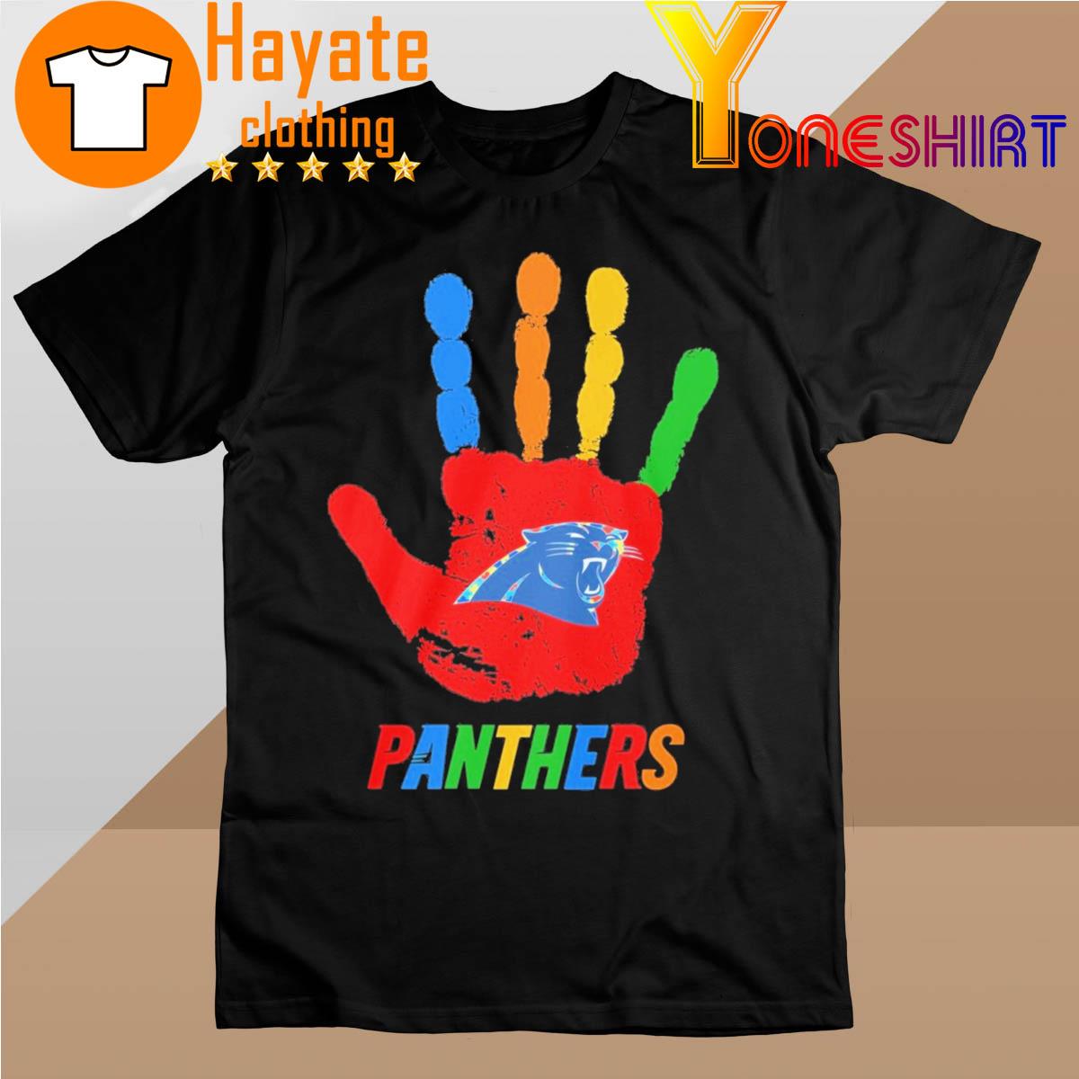 Carolina Panthers hand autism 2023 shirt