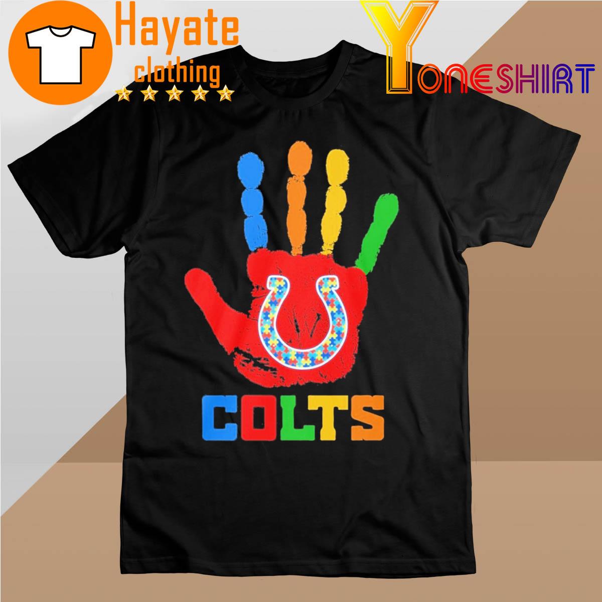 Indianapolis Colts hand autism 2023 shirt