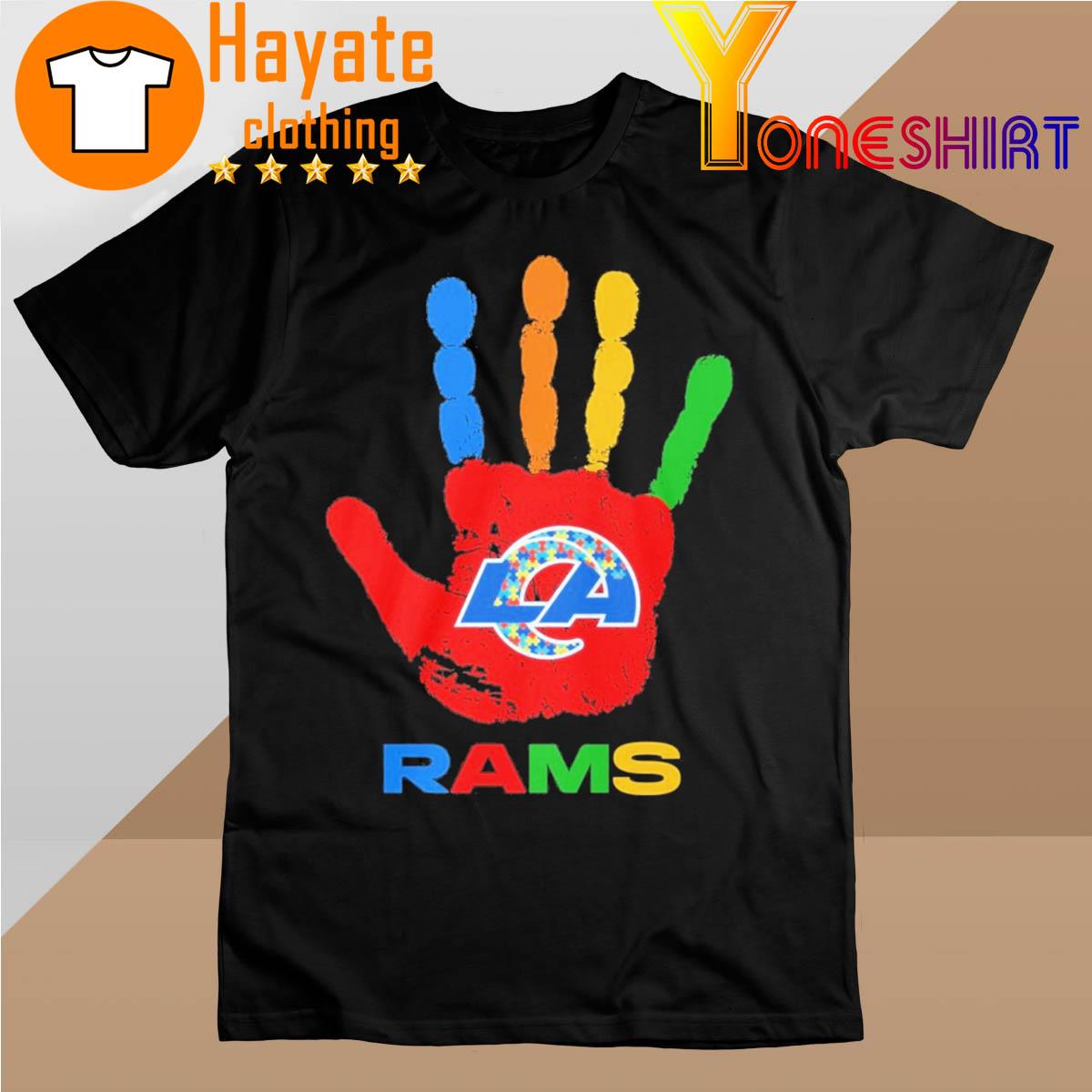 Los Angeles Rams hand autism 2023 shirt