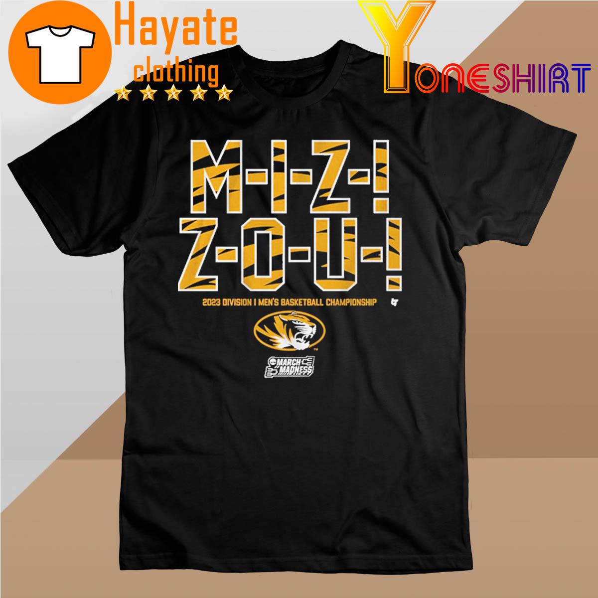 Missouri Tigers M-I-Z-Z-O-U 2023 March Madness shirt