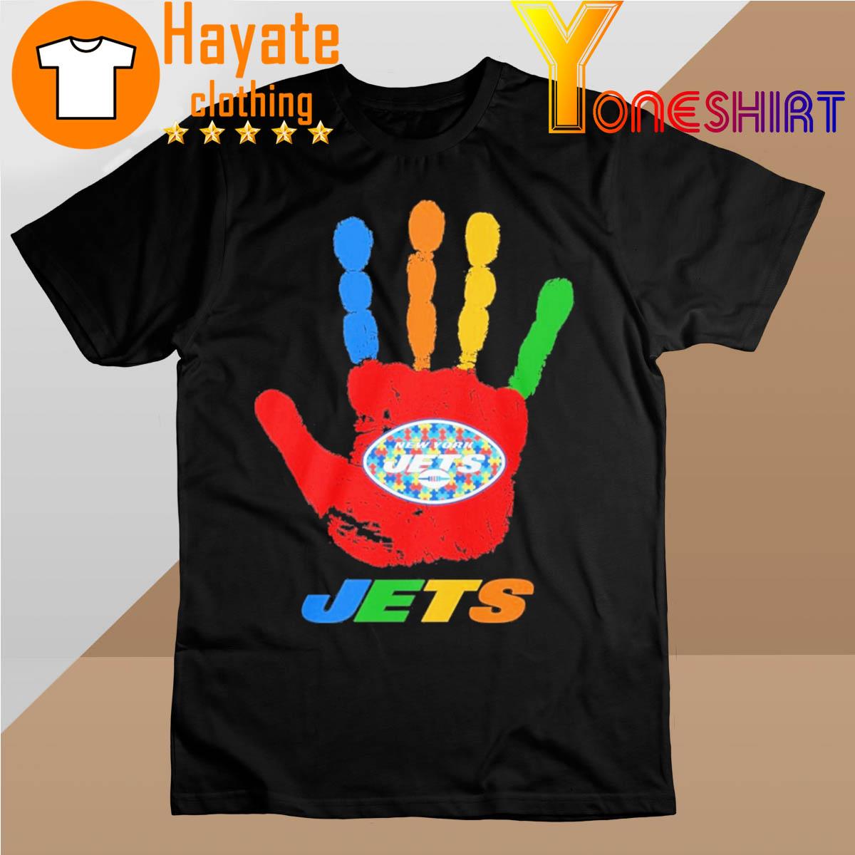 New York Jets hand autism 2023 shirt