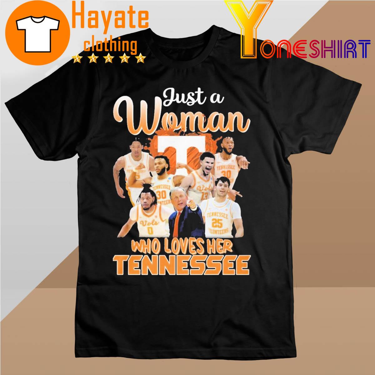 Original Tennessee Volunteers Just A Woman Who Loves Her Tennessee Shirt
