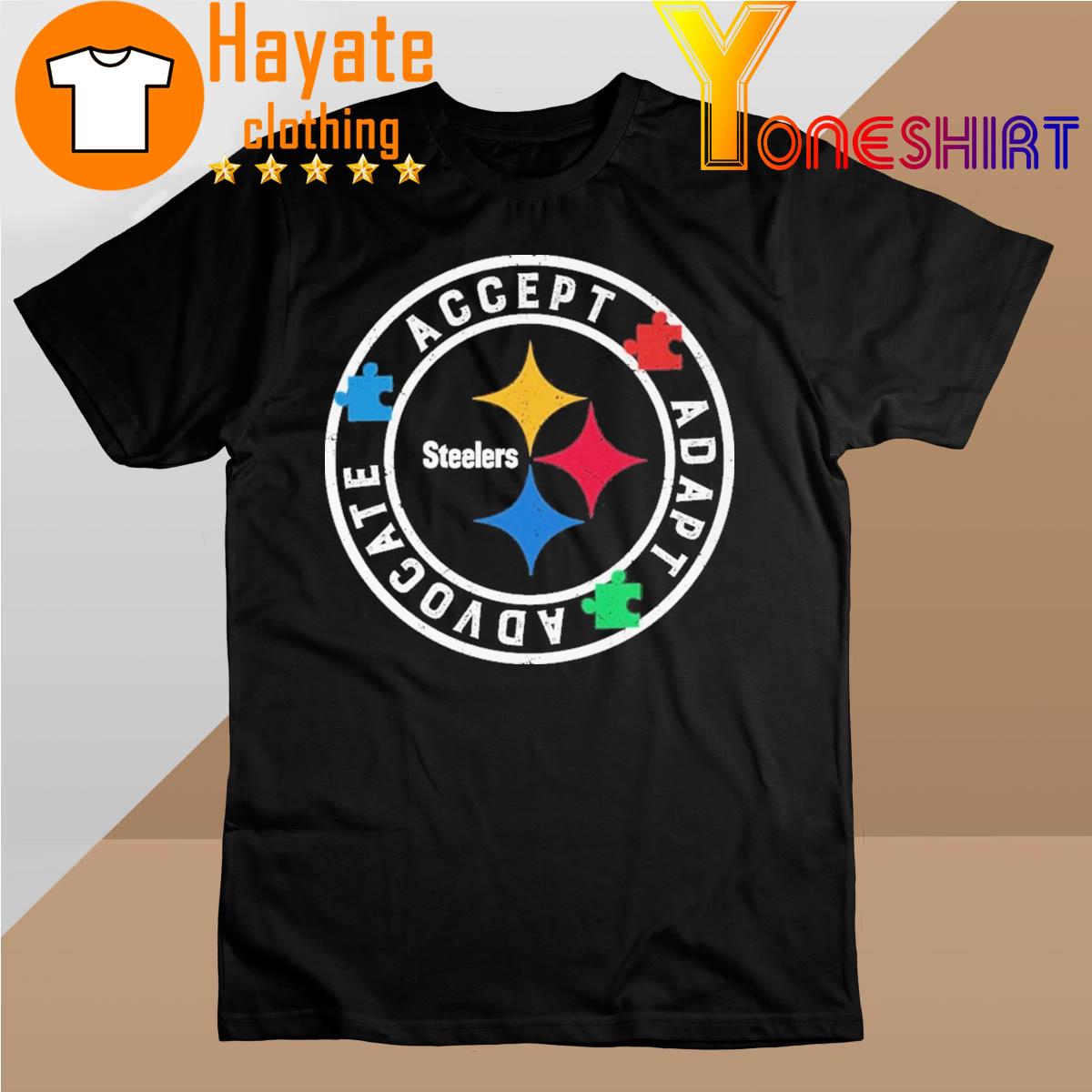 Pittsburgh Steelers Autism Accept Adapt Advocate 2023 shirt