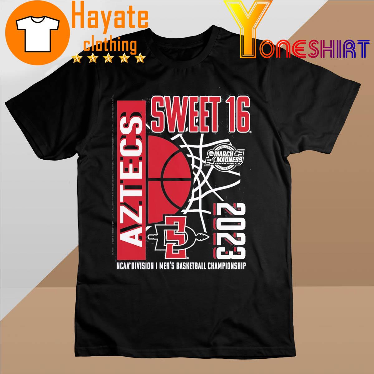San Diego State Aztecs Branded 2023 NCAA Men's Basketball Tournament March Madness Sweet 16 T-Shirt