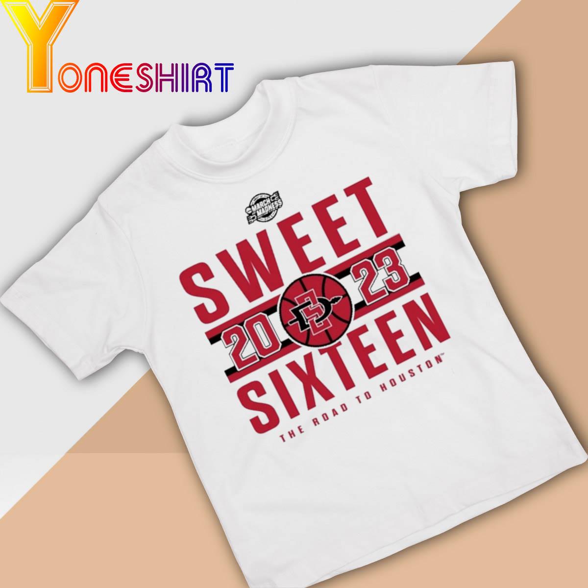 San Diego State Aztecs March Madness Sweet Sixteen The road to Houston 2023 shirt