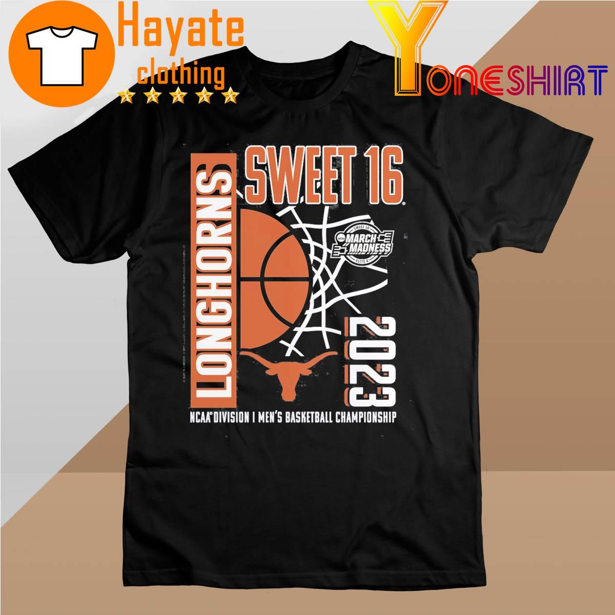 Texas Longhorns Branded 2023 NCAA Men's Basketball Tournament March Madness Sweet 16 T-Shirt
