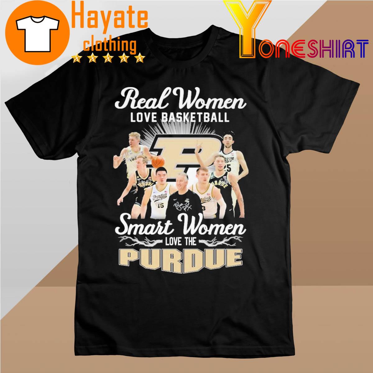 Top Real Women love Basketball Smart Women love the Purdue 2023 signatures shirt