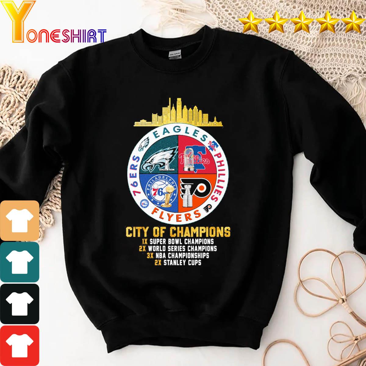 Philadelphia 76ers NBA City Skyline t-shirt, hoodie, sweater, long