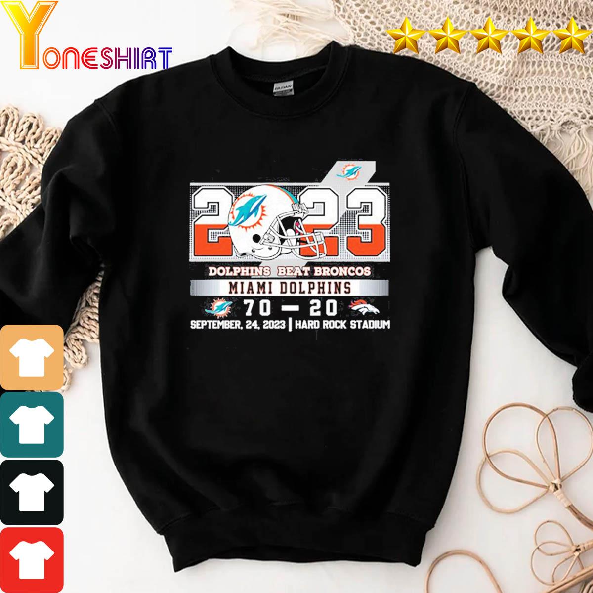 Official Dolphins Beat Broncos Shirt, hoodie, sweater, long sleeve and tank  top