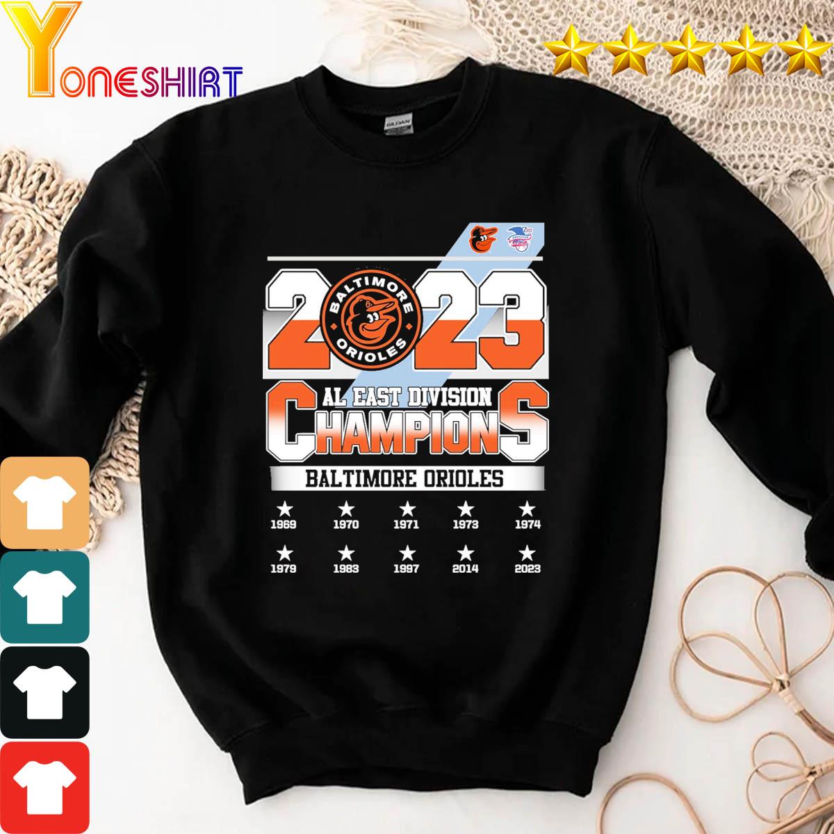 Baltimore Orioles 2023 AL East Division shirt, hoodie, sweater and long  sleeve